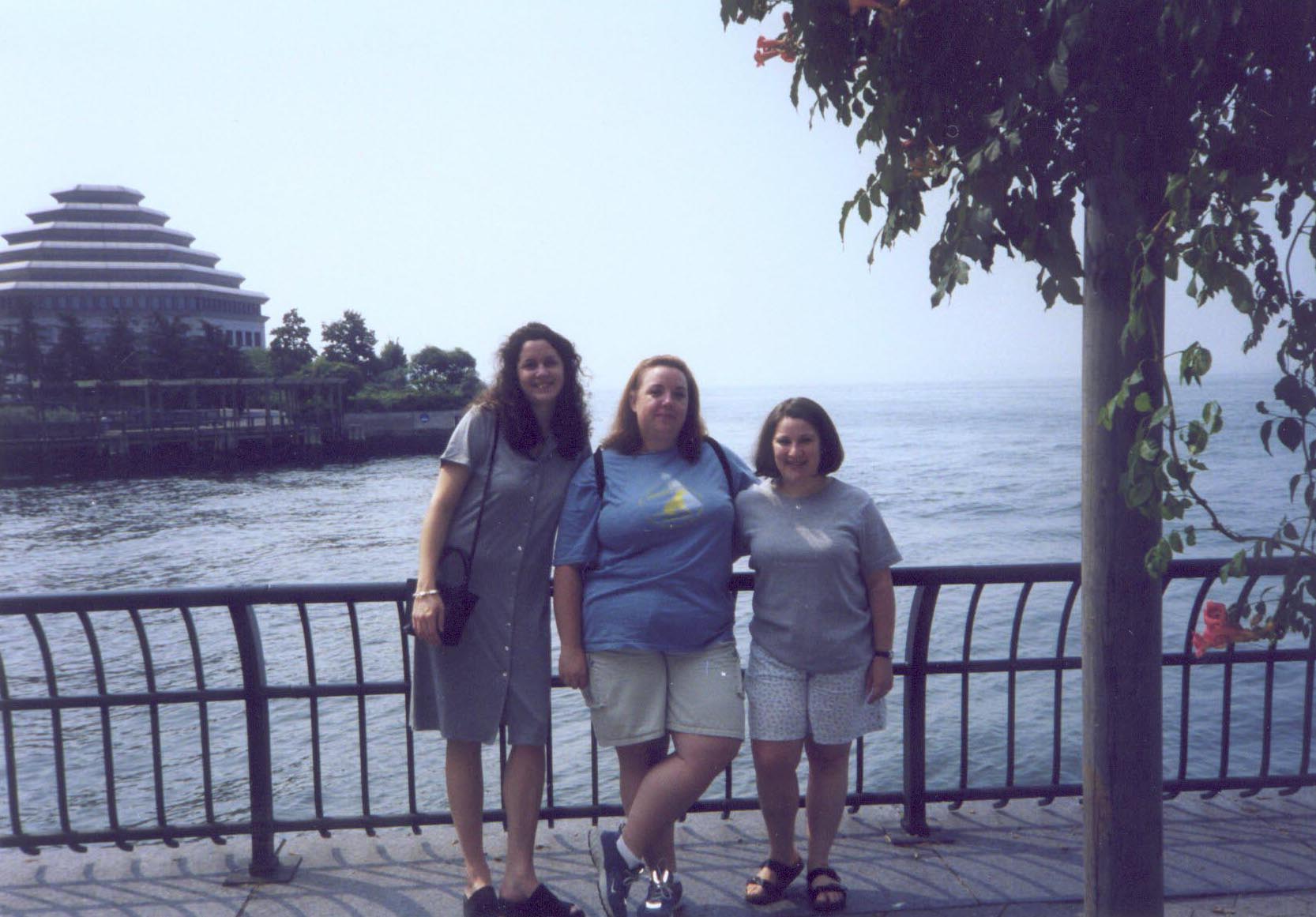 Museum in background